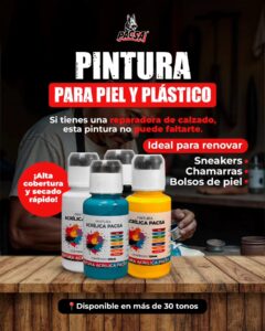 PINTURA PARA PIEL Y PLÁSTICO